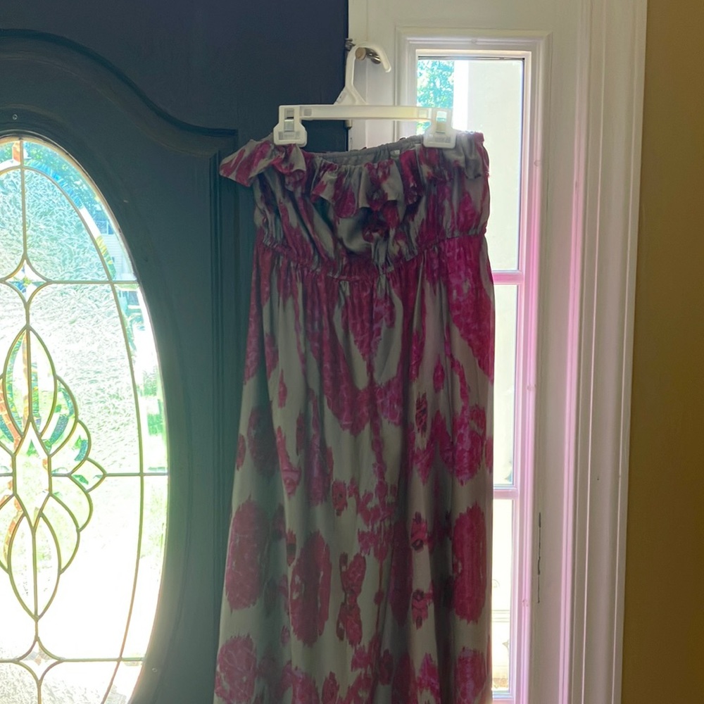 Strapless maxi dress